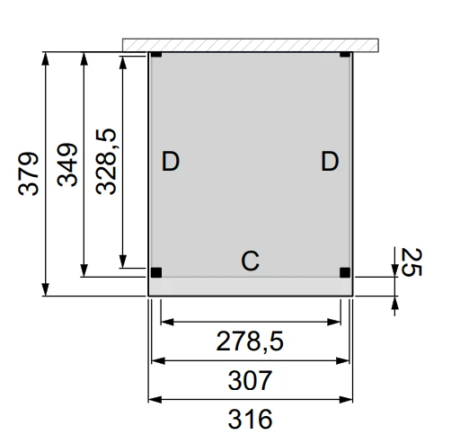 Hillhout Douglas Terrasoverkapping Premium 310 x 360 cm - Afbeelding 2